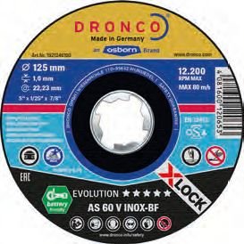Řezný kotouč DRONCO s upínáním X-LOCK Řezný kotouč DRONCO s upínáním X-LOCK