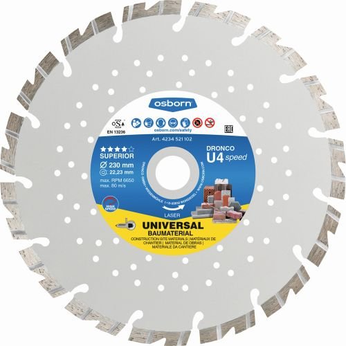 Diamantový řezný kotouč U4 Speed Superior - univerzální na stavební materiály Diamantový řezný kotouč U4 Speed Superior - univerzální na stavební materiály
